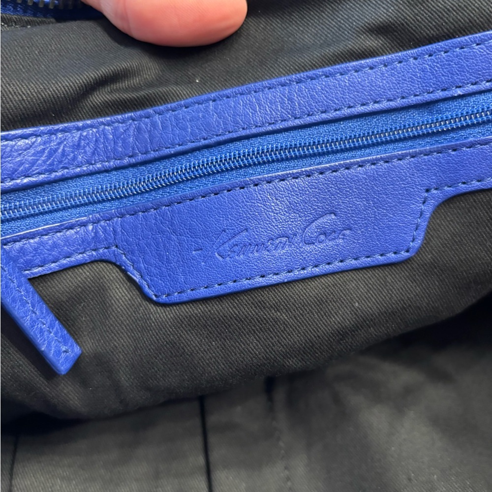 NWT Kenneth Cole Blue Leather Women's Bag - Picture 7 of 13
